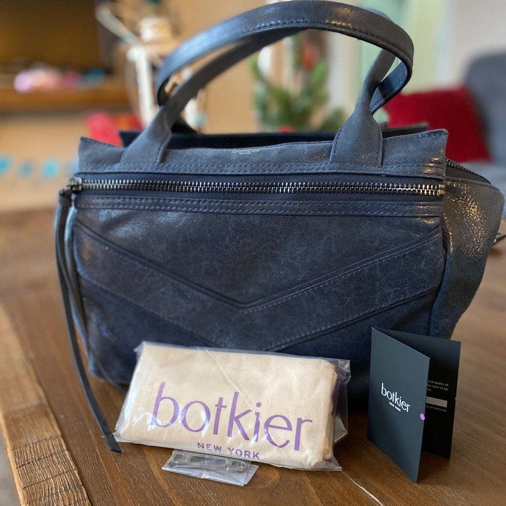 Botkier Trigger Hobo Bag in Navy w/sparkle